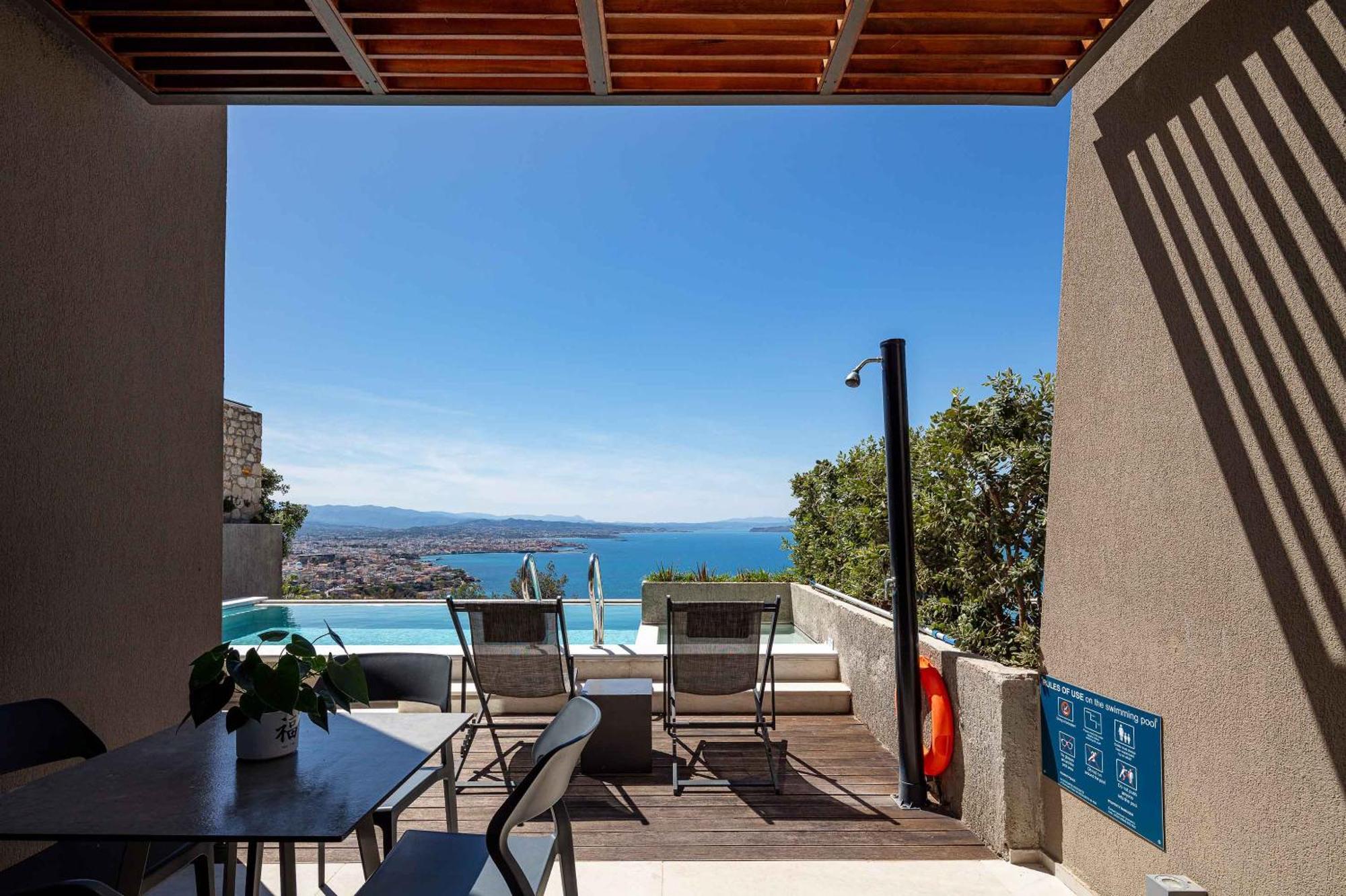 Omnia Luxury Villas - "Heated" Pools & Breathtaking Seaviews! Chania  Eksteriør billede
