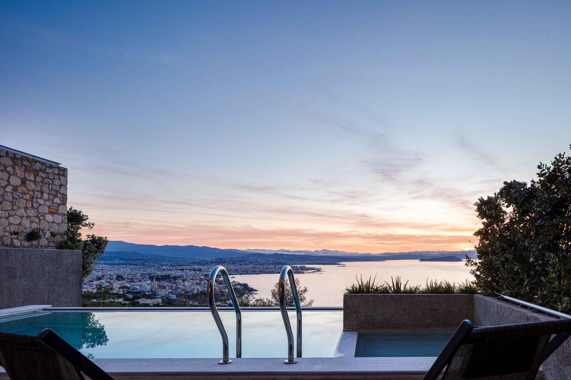 Omnia Luxury Villas - "Heated" Pools & Breathtaking Seaviews! Chania  Eksteriør billede