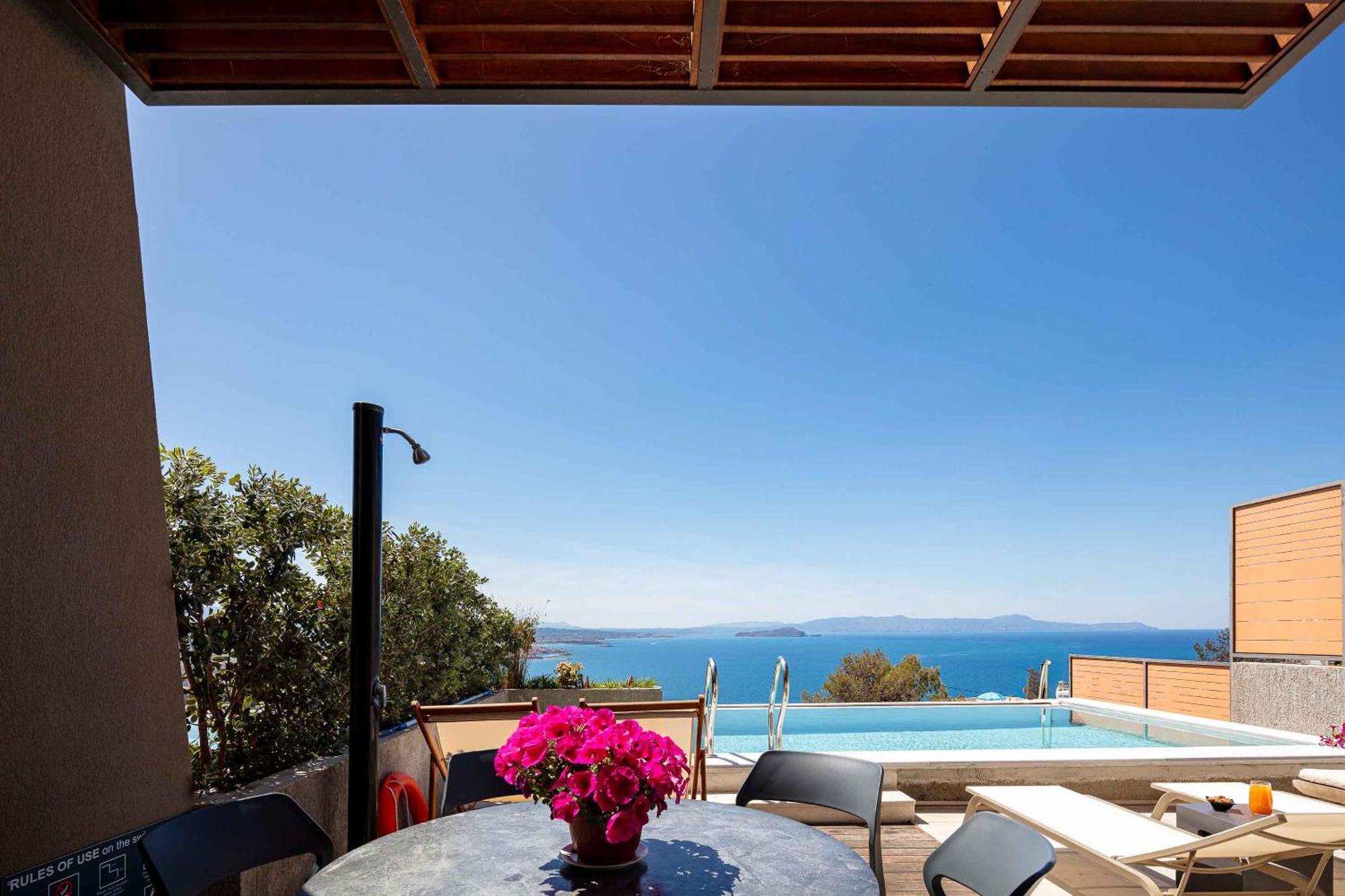 Omnia Luxury Villas - "Heated" Pools & Breathtaking Seaviews! Chania  Værelse billede